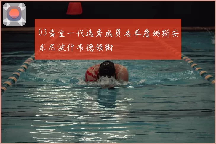 03黄金一代选秀成员名单詹姆斯安东尼波什韦德领衔